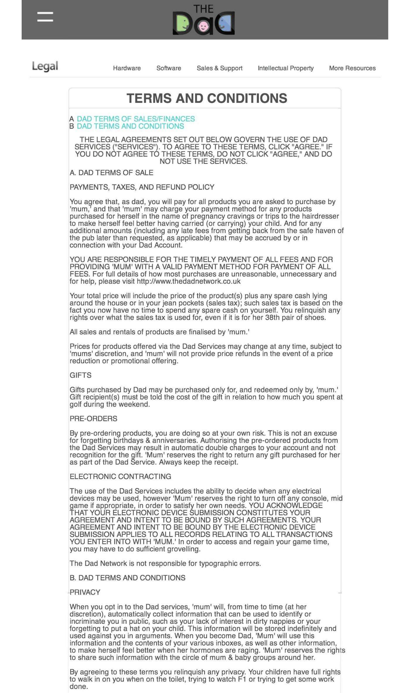 Dad Terms & Conditions Thumbnail