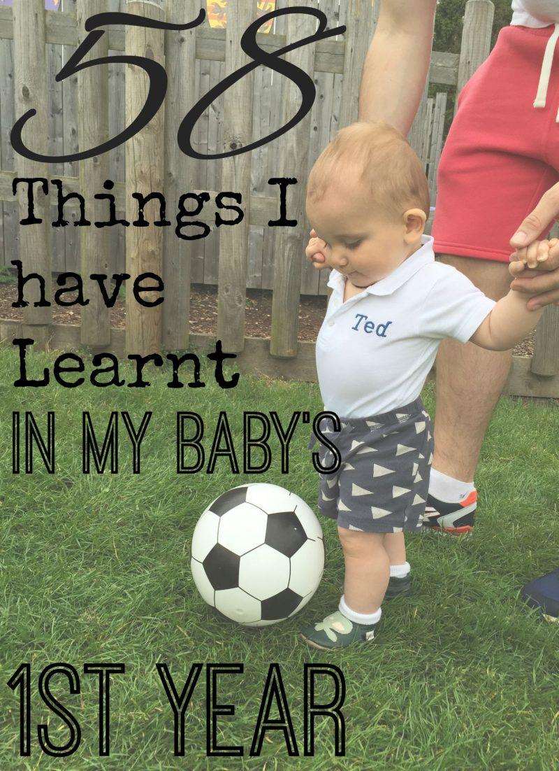 Things I have learnt in my baby first year