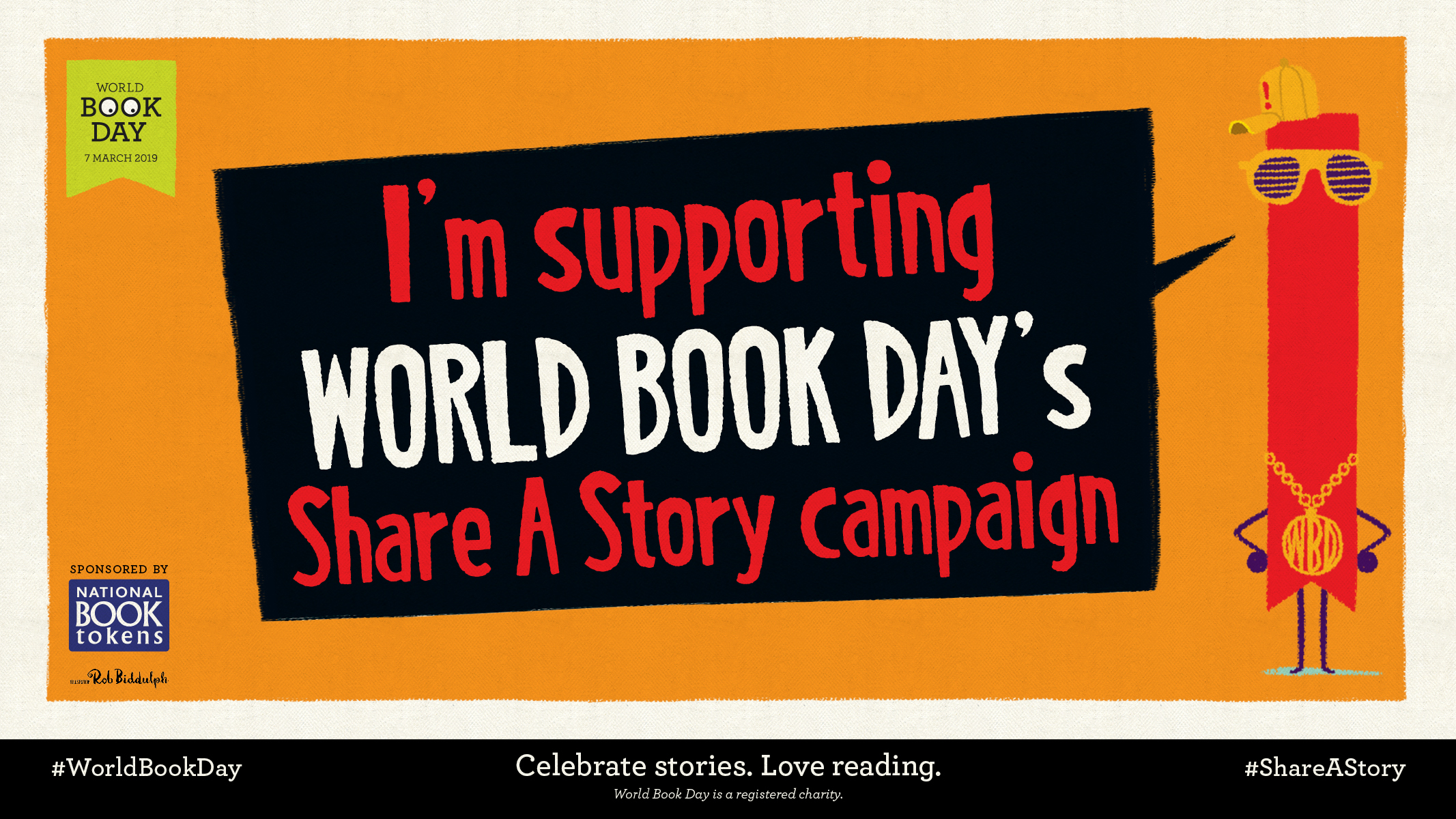 Im supporting WBDs Share A Story campaign