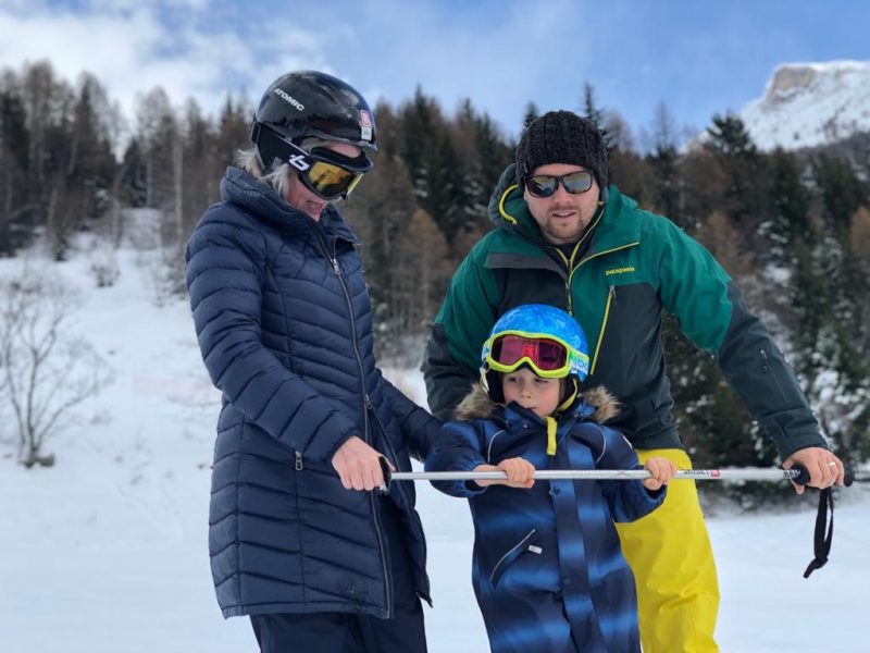Family ski holiday