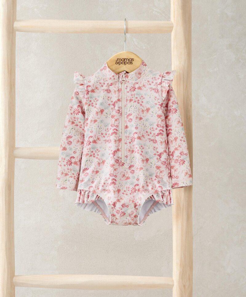 Mamas papas long sleeve floral swimsuit 66456033100113 1024x1024@2x
